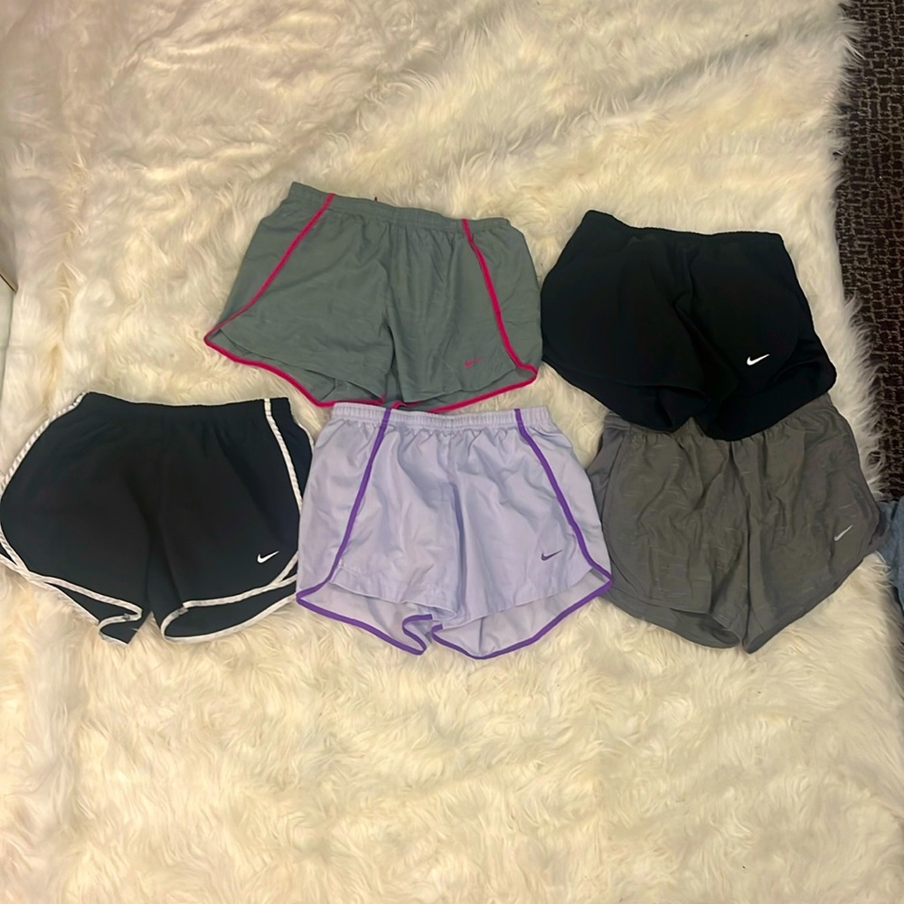 5 pairs of GENTLY used nike shorts